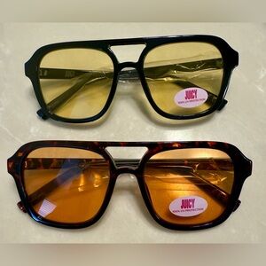 NWT Juicy Couture Women’s Black and Tortoise Sunglasses, 100% UV Protection